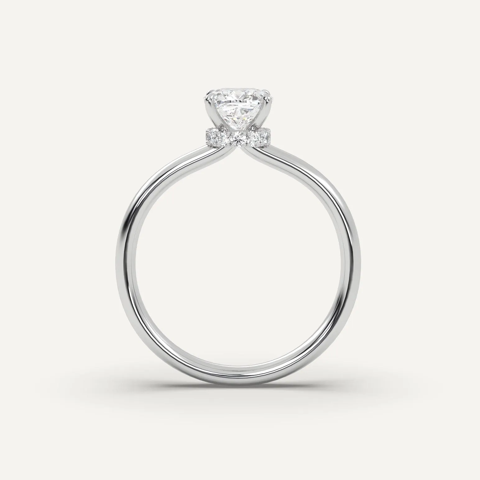 1 carat Cushion Cut Diamond Ring