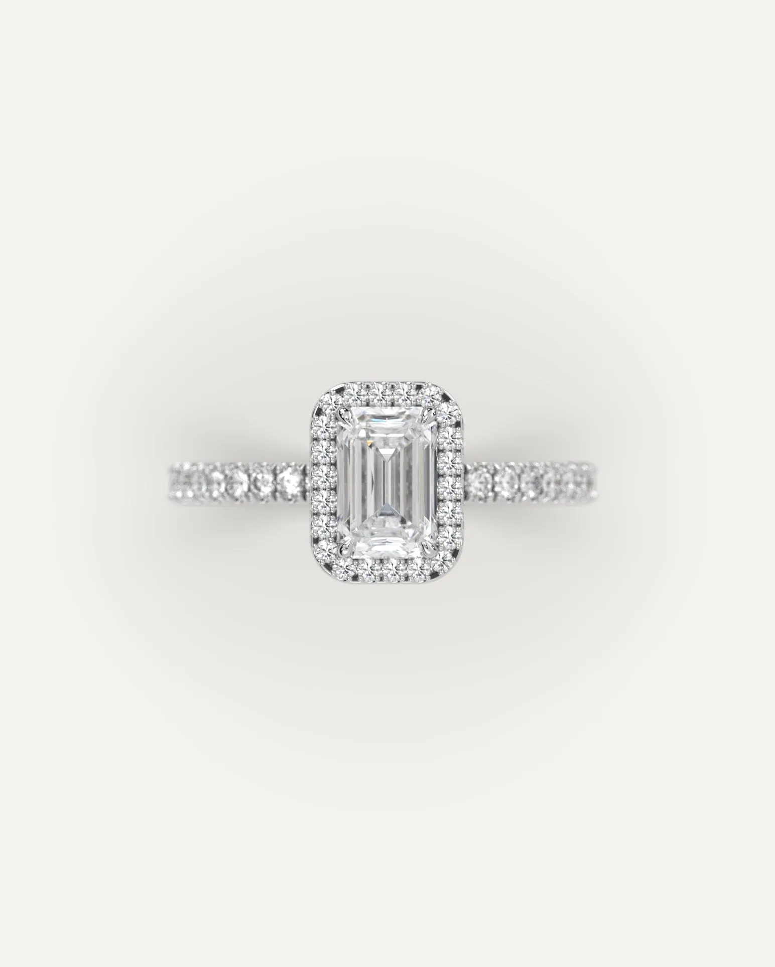 1 carat Emerald Cut Diamond Ring