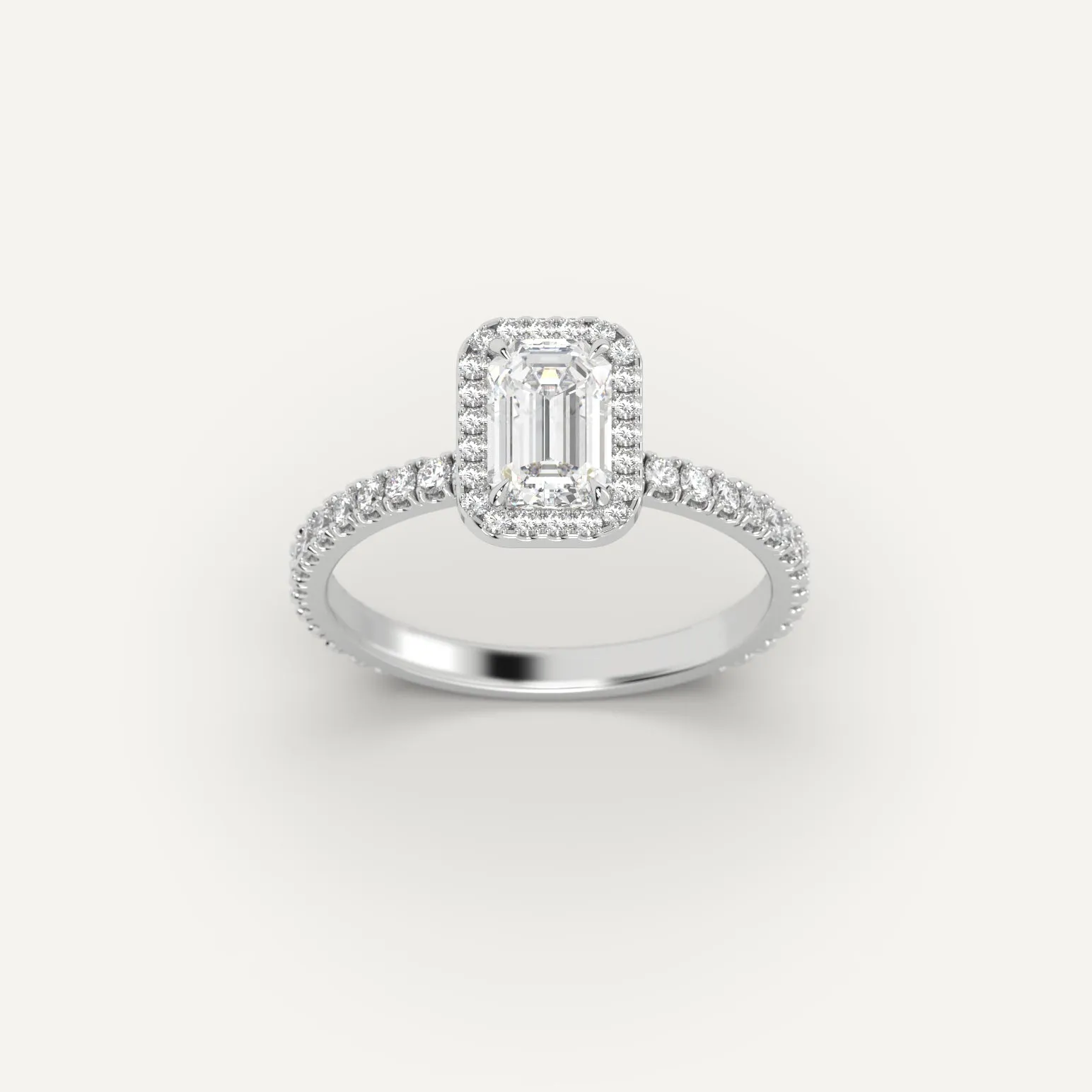 1 carat Emerald Cut Diamond Ring