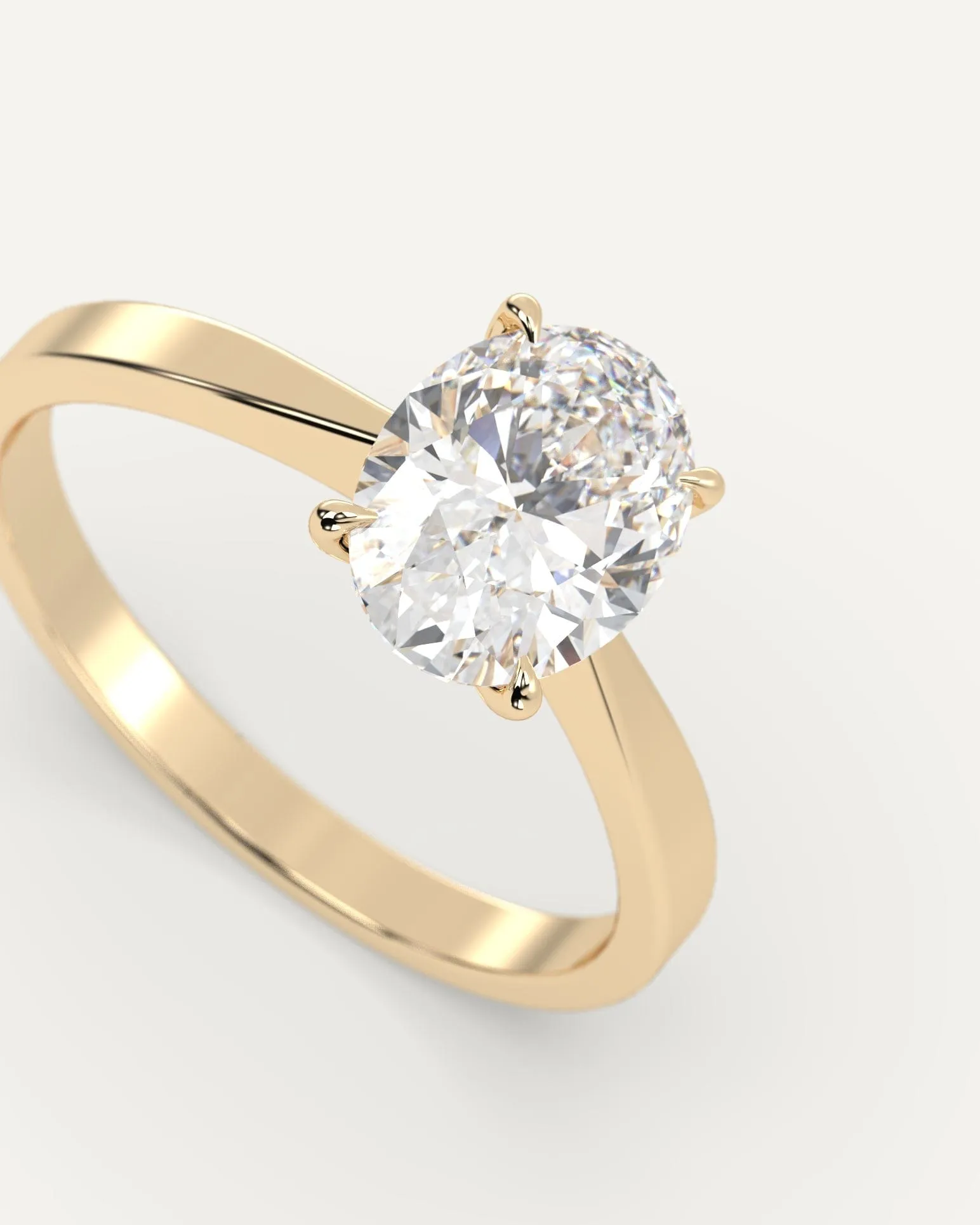 1 carat Oval Cut Diamond Ring