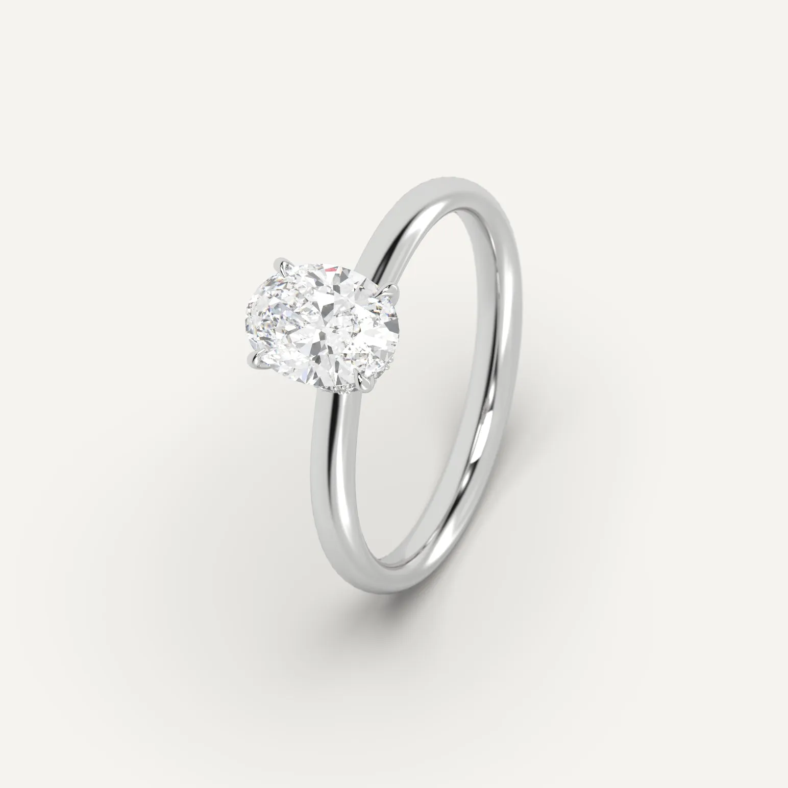 1 carat Oval Cut Diamond Ring