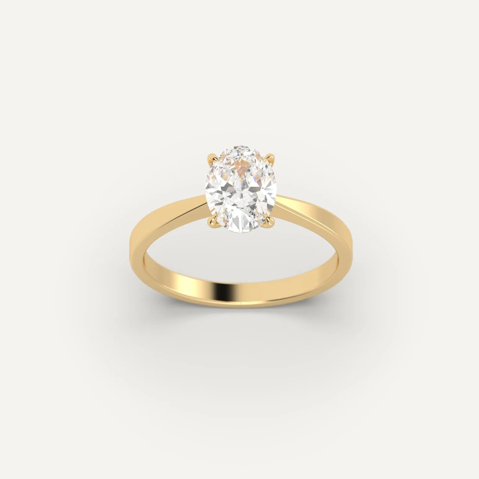 1 carat Oval Cut Diamond Ring