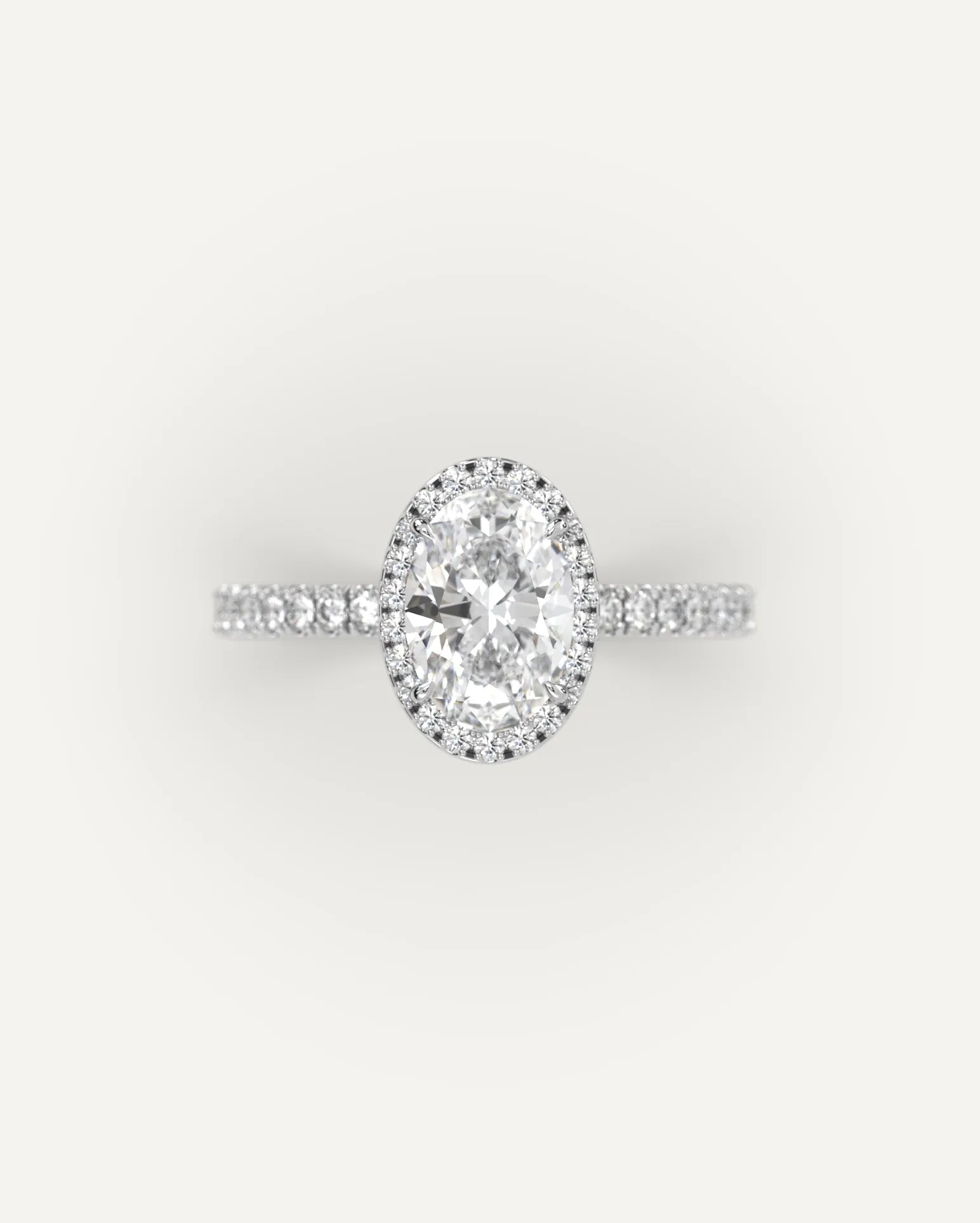 1 carat Oval Cut Diamond Ring