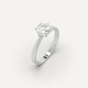 1 carat Round Cut Diamond Ring