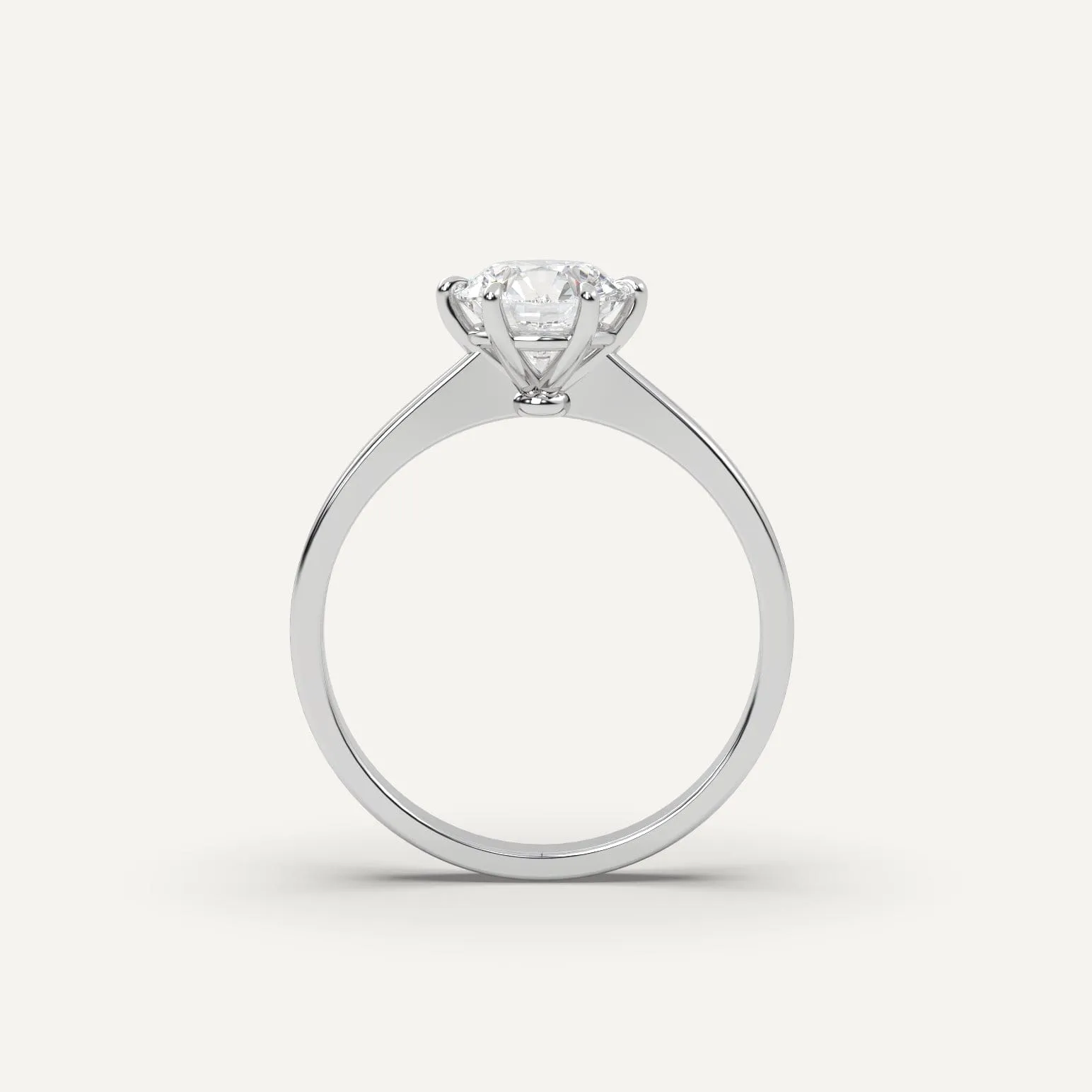 1 carat Round Cut Diamond Ring