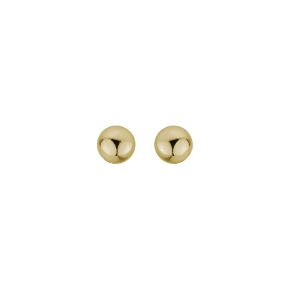 14k Gold 4mm Ball Stud Earrings