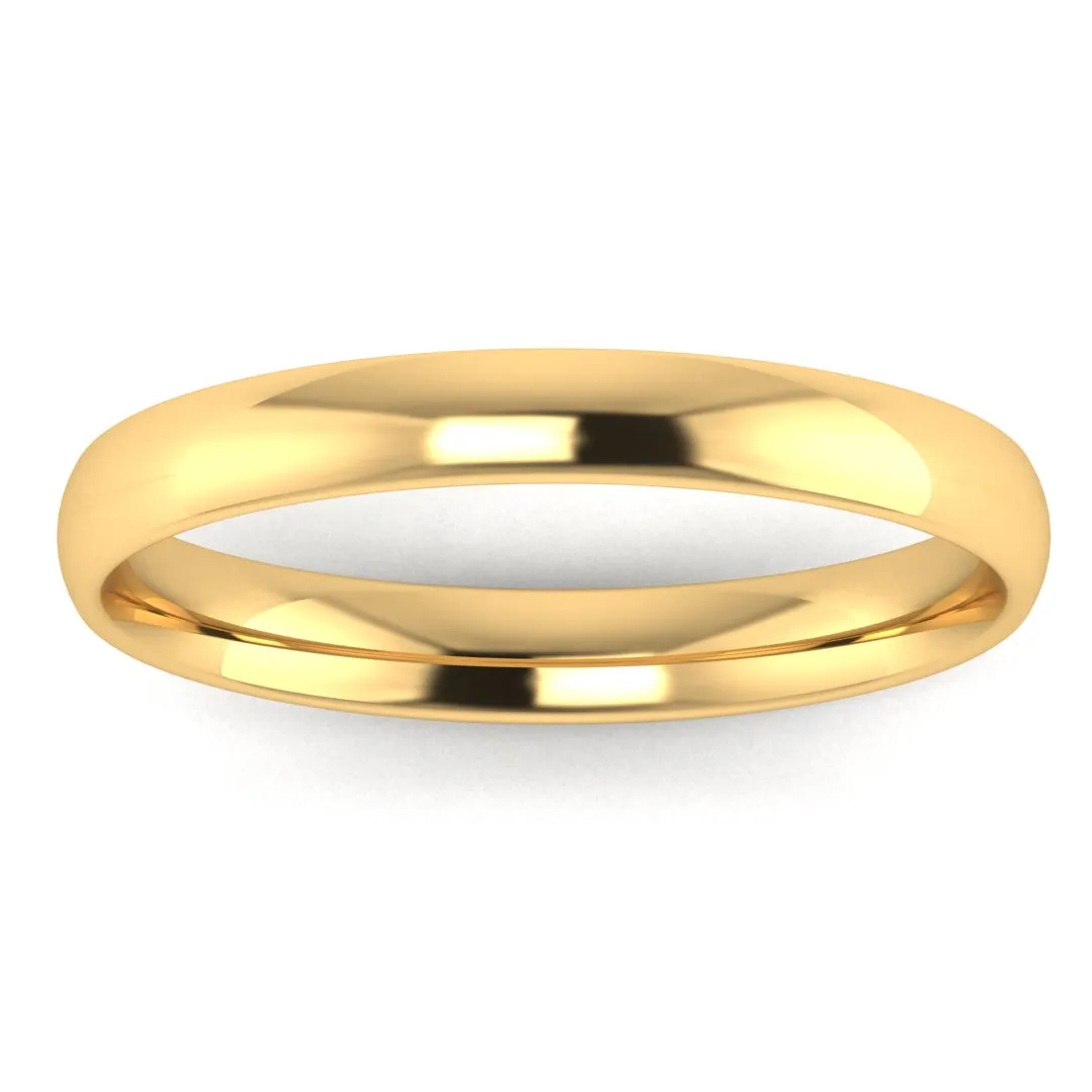 2.5mm Band Classic Traditional Court Wedding Ring