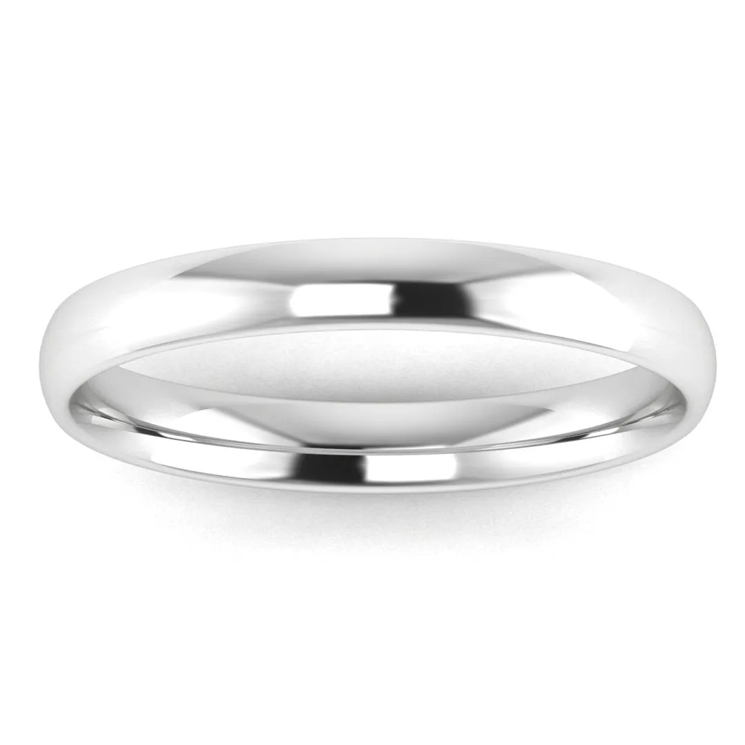 2.5mm Band Classic Traditional Court Wedding Ring