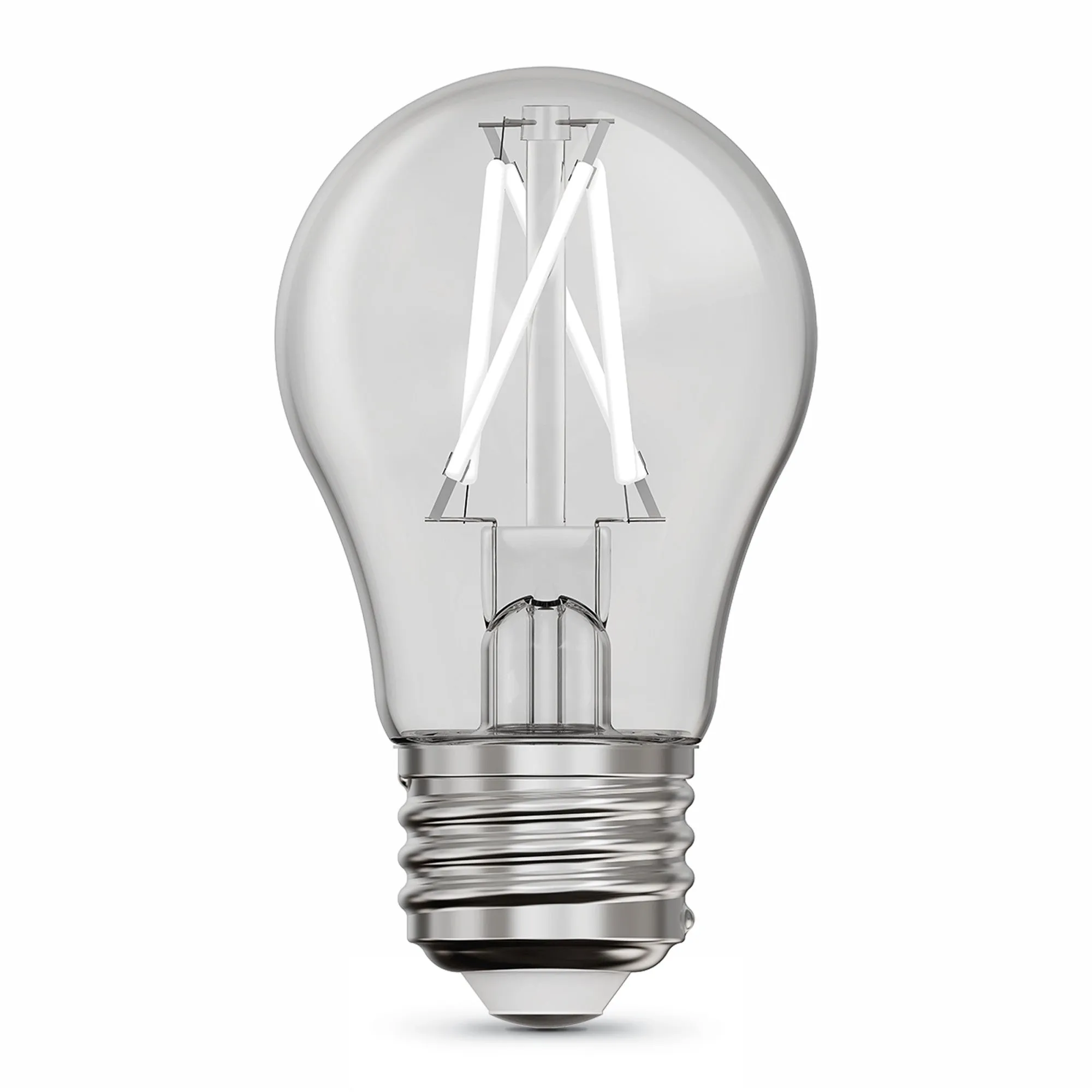 2.7W (25W Equivalent) Soft White (2700K) A15 E26 Base Exposed White Filament LED Light Bulb (2-Pack)