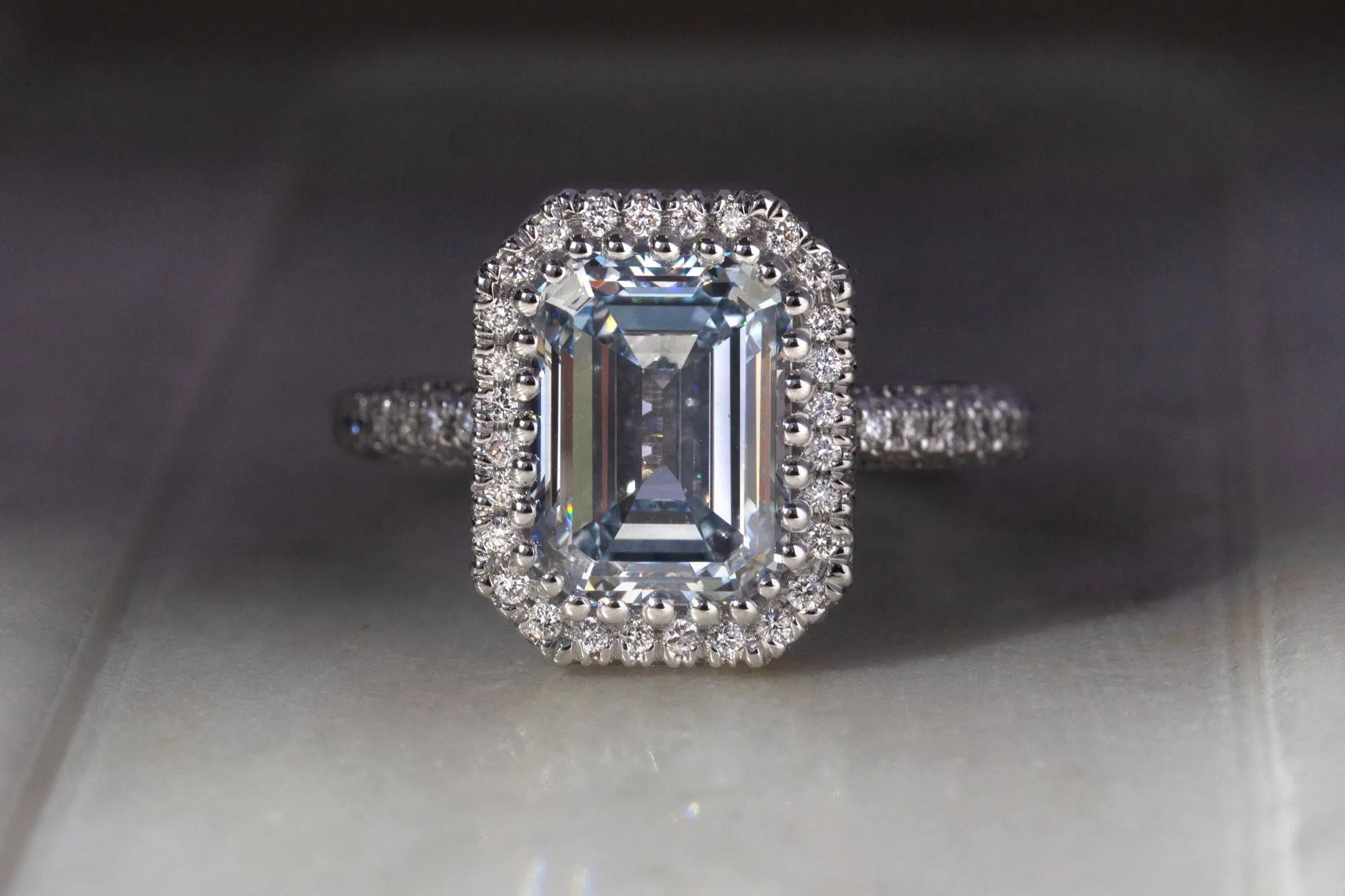 4.52ct.tw Blue Diamond Ring (IGI)