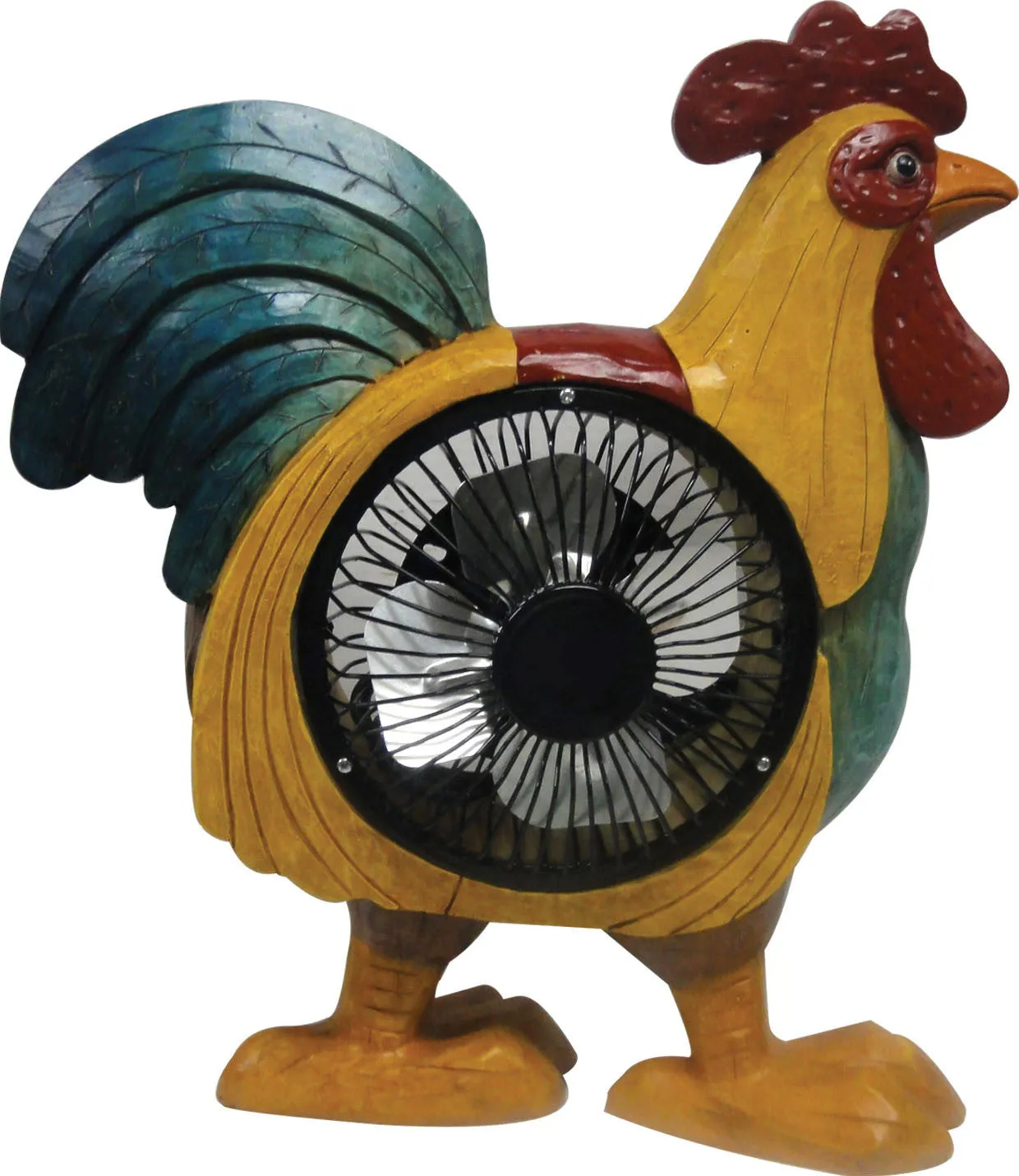 Alpine Corporation - Rooster Statuary With Fan