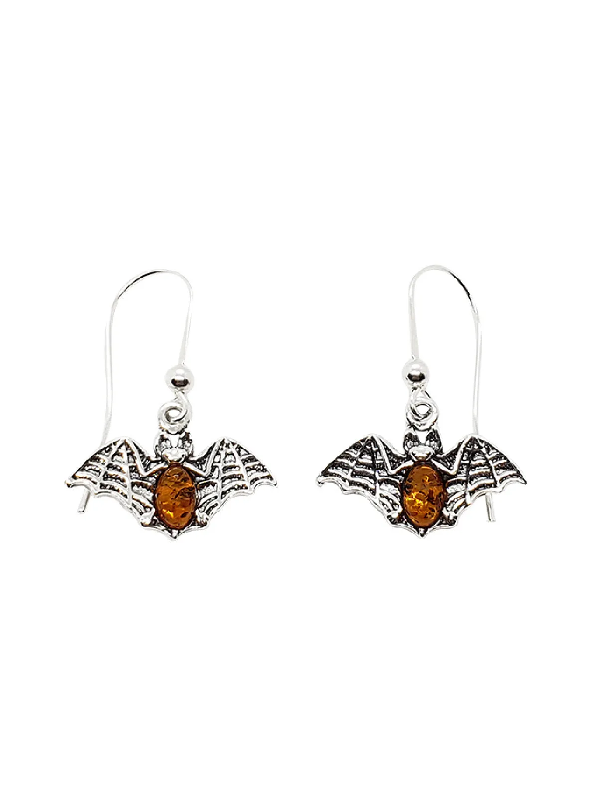 Amber Bat Dangles