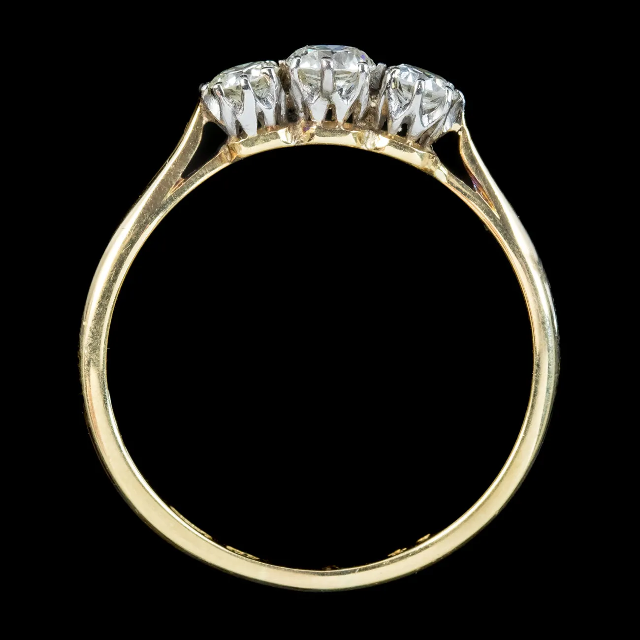 Antique Edwardian Diamond Trilogy Ring 0.52ct Diamond