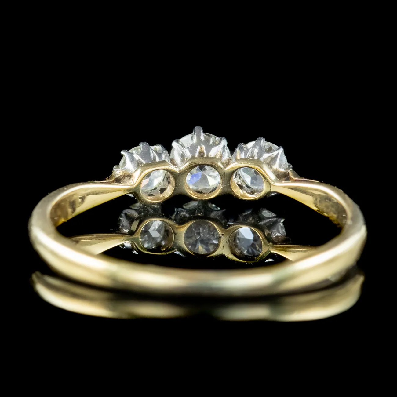 Antique Edwardian Diamond Trilogy Ring 0.52ct Diamond