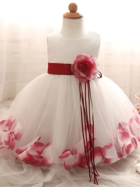 Baby Flower Peddle Special Occasion Dress