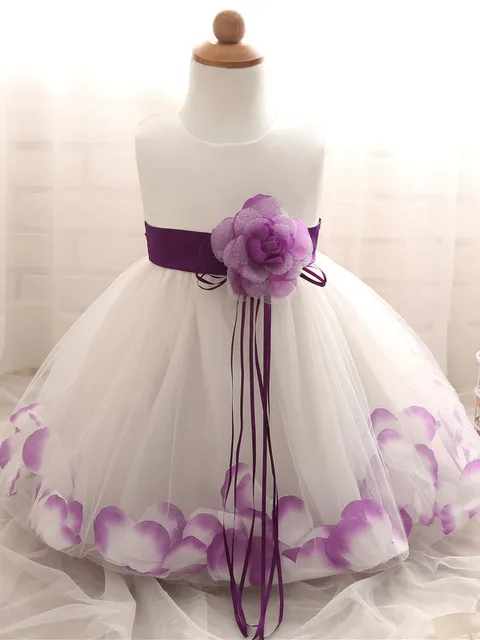 Baby Flower Peddle Special Occasion Dress