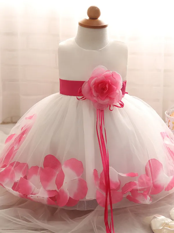 Baby Flower Peddle Special Occasion Dress