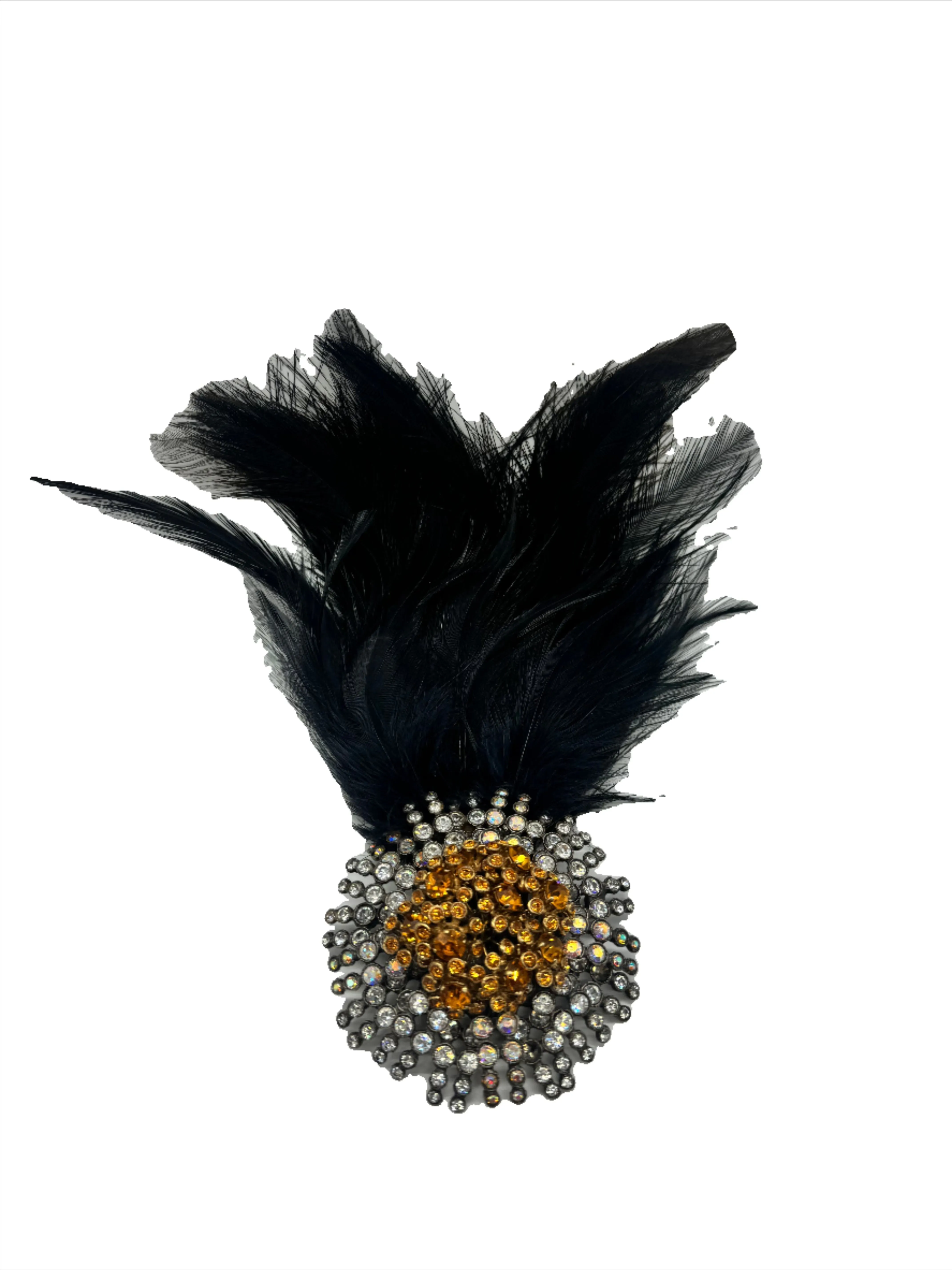 Balenciaga vintage crystal Brooch Pin