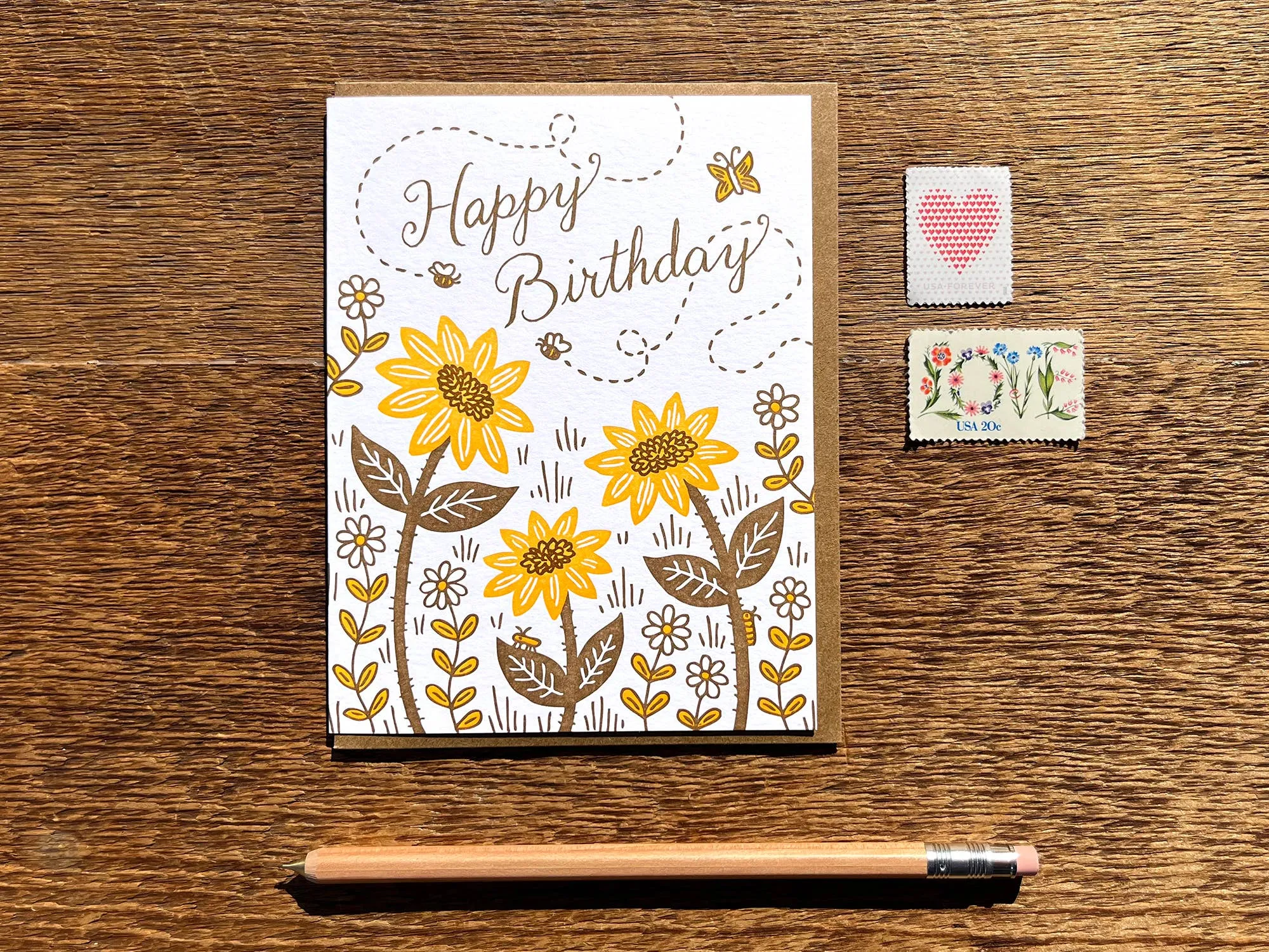 Birthday Bees & Blooms Card