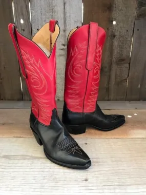 Black Kangaroo &  Red  Tres Outlaws Men's Tall Boot 3734@