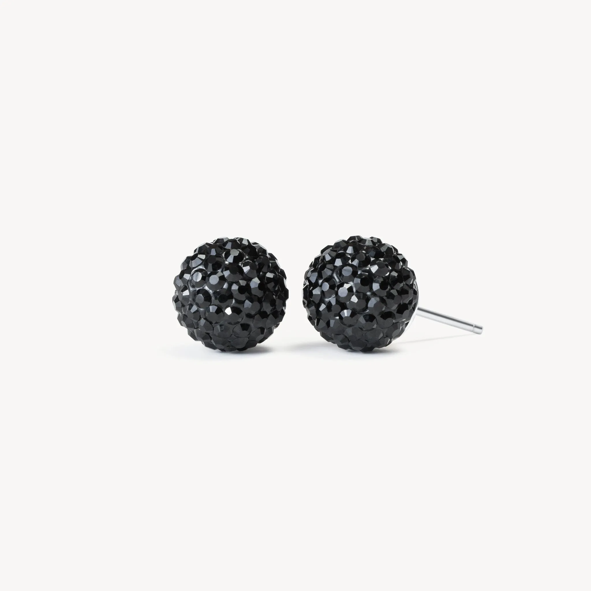 Black Sparkle Ball™ Stud Earrings