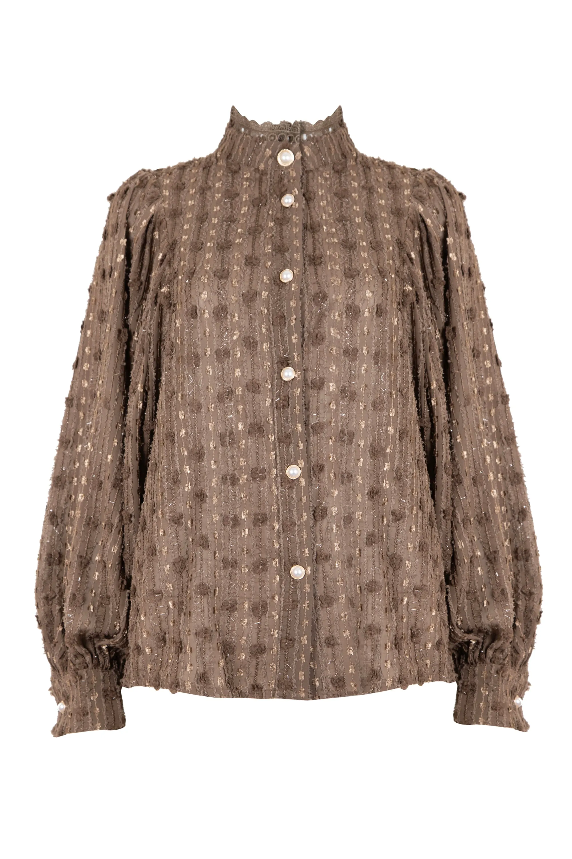 BLAIR BLOUSE BROWN