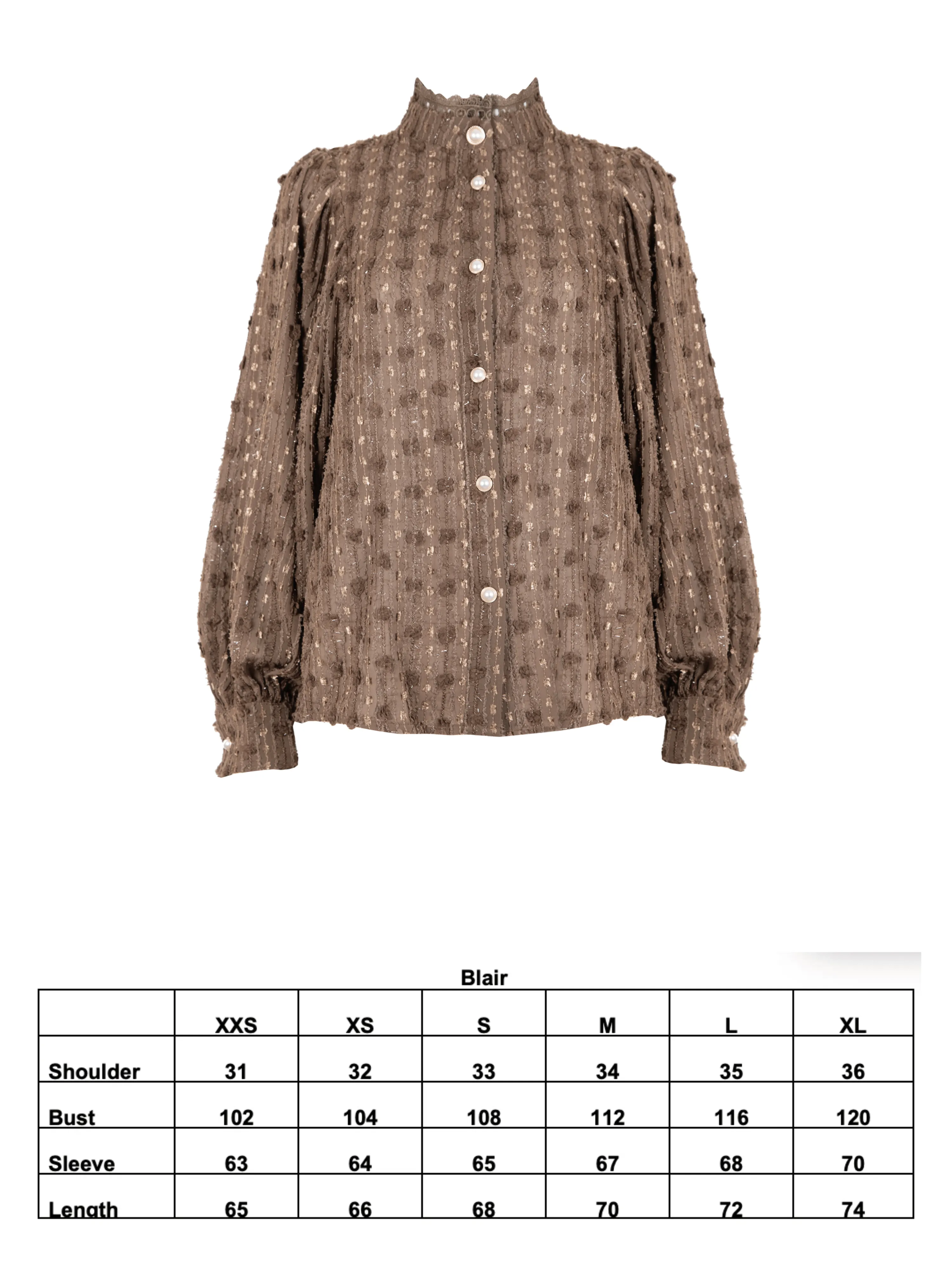 BLAIR BLOUSE BROWN