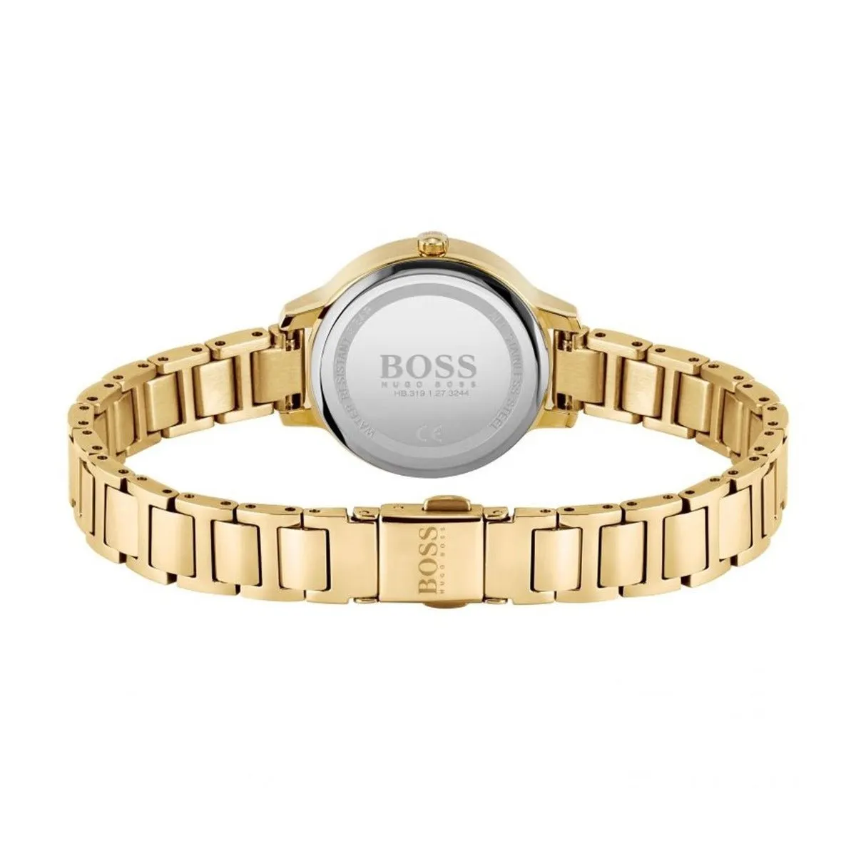 BOSS 'Gala' 28mm Gold IP Bracelet Quartz Ladies Watch