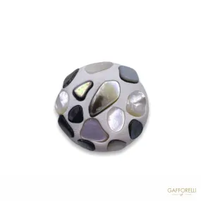 Button Set with Mother-of-pearl Stones G101 - Gafforelli Srl