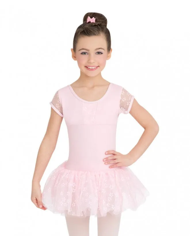 Cap Sleeve Tutu Dress by Capezio (Pink) 10128C - Child Large