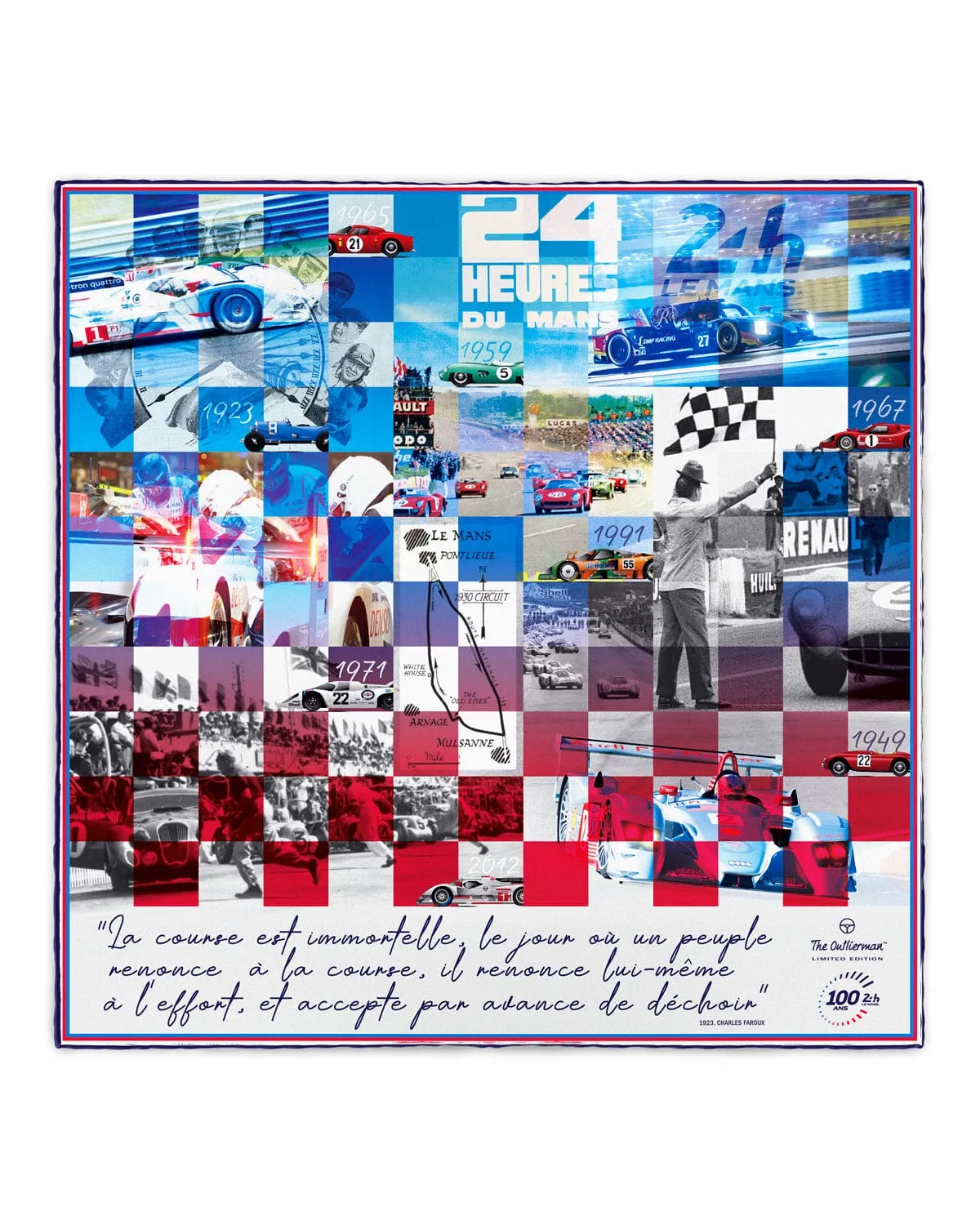 CENTENARY | 24 Hours of Le Mans - Silk Pocket Square