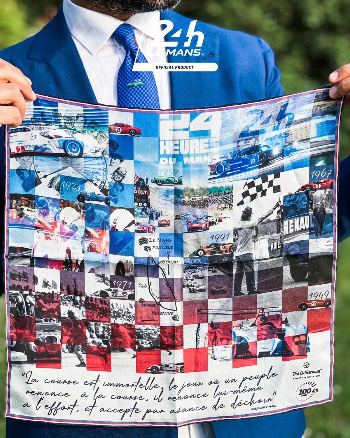 CENTENARY | 24 Hours of Le Mans - Silk Pocket Square