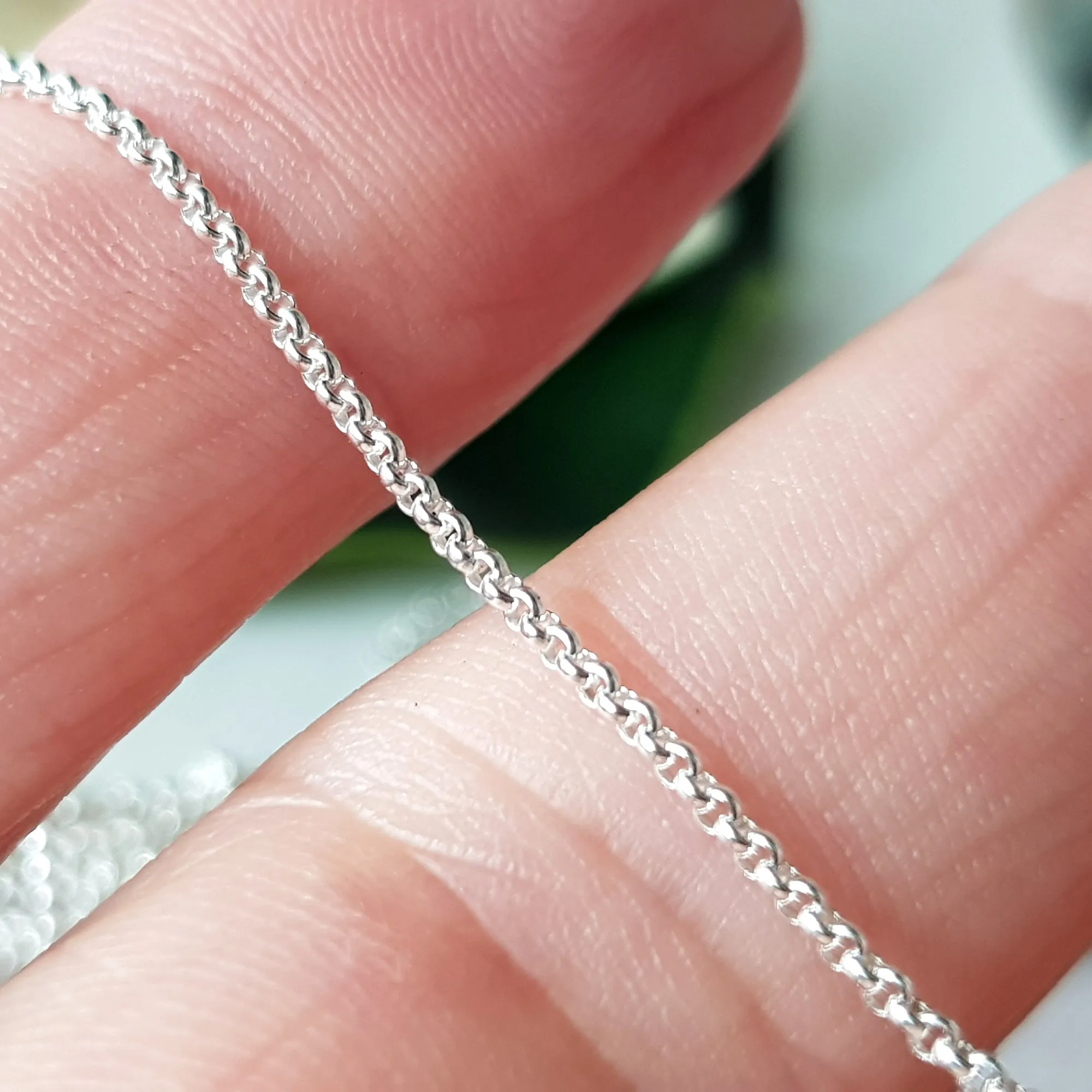 Chains - Rolo Chain Genuine Sterling Silver Finished | SS-FChainRollo | Jewellery Making Supply