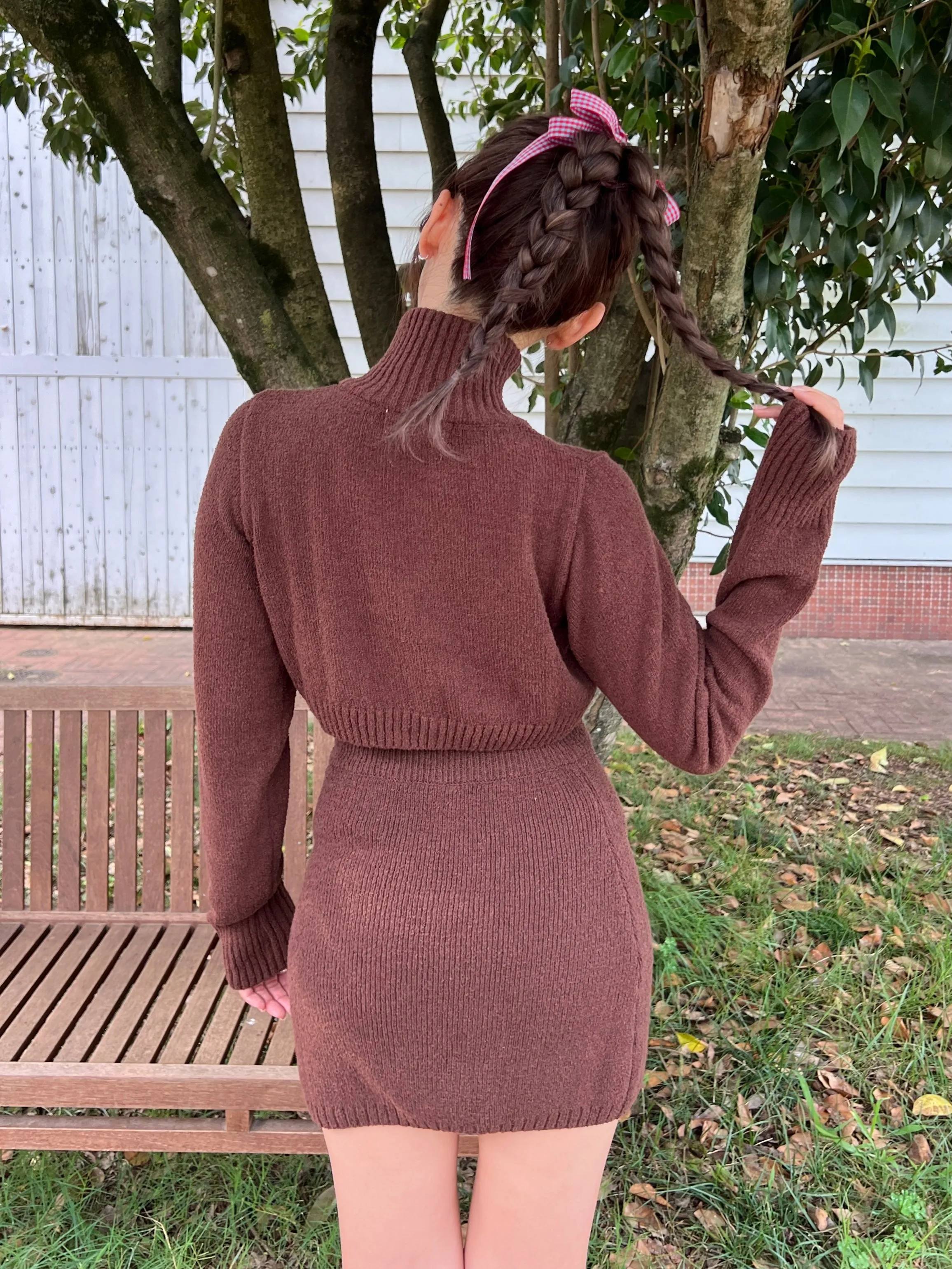 Chocolate Knit Skirt