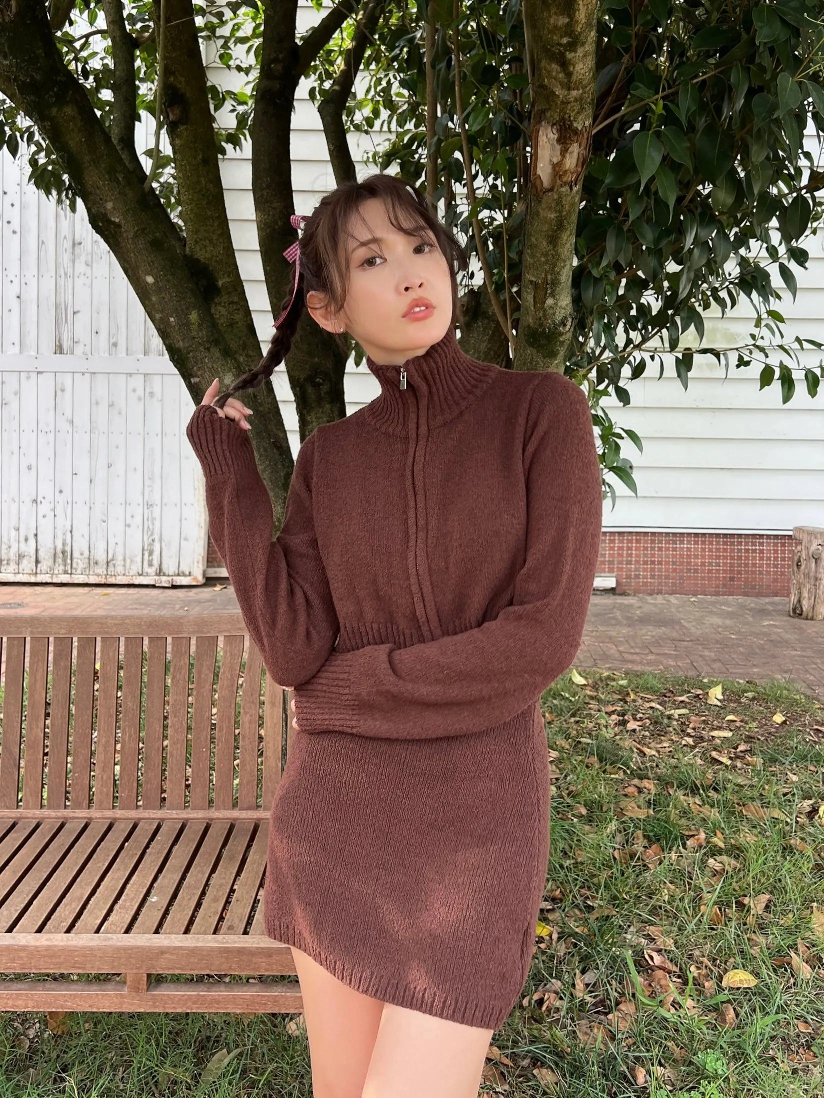 Chocolate Knit Skirt