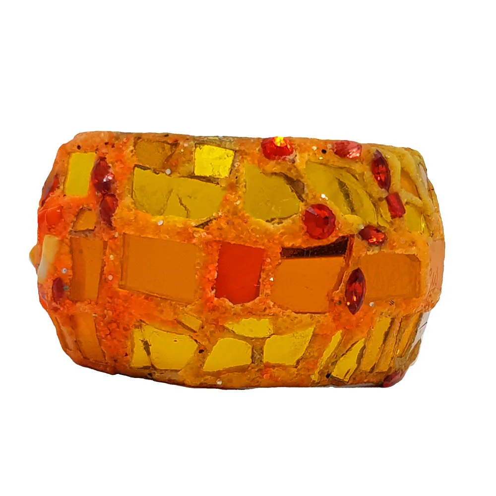 CHUNKY WIDE ORANGE BANGLE