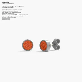 Circle Studs Earrings in Turf