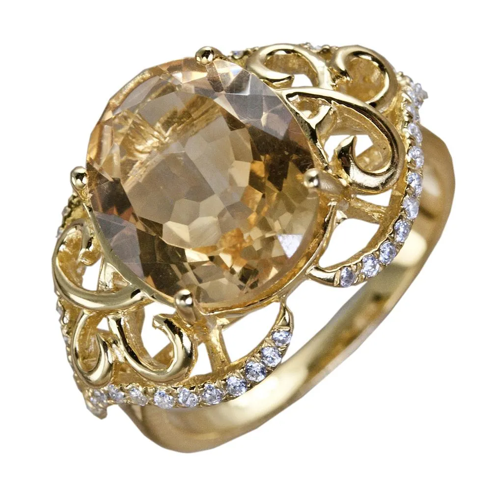 Citrine Solero Ring