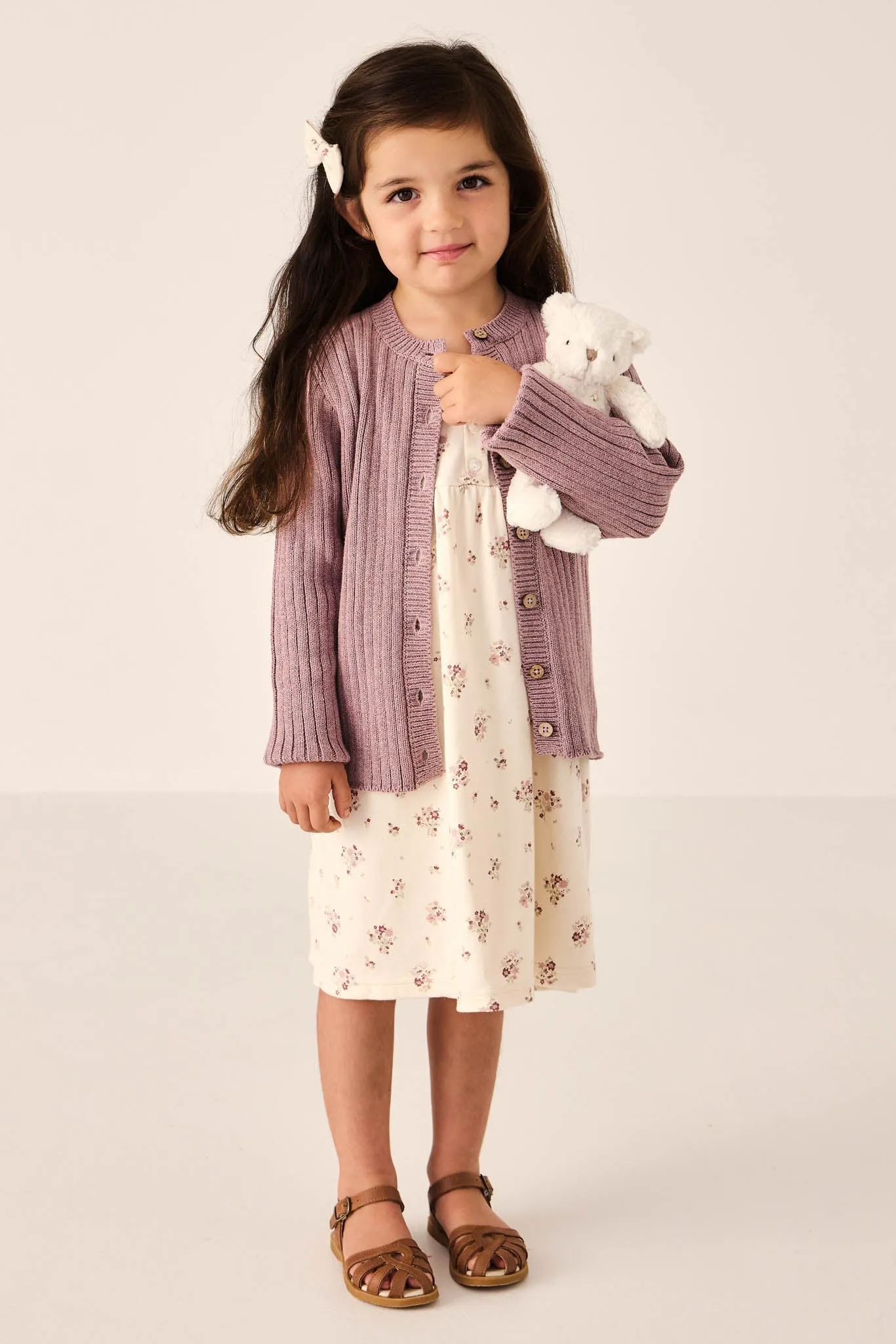 Clara Cardigan - Dreamy Pink Marle