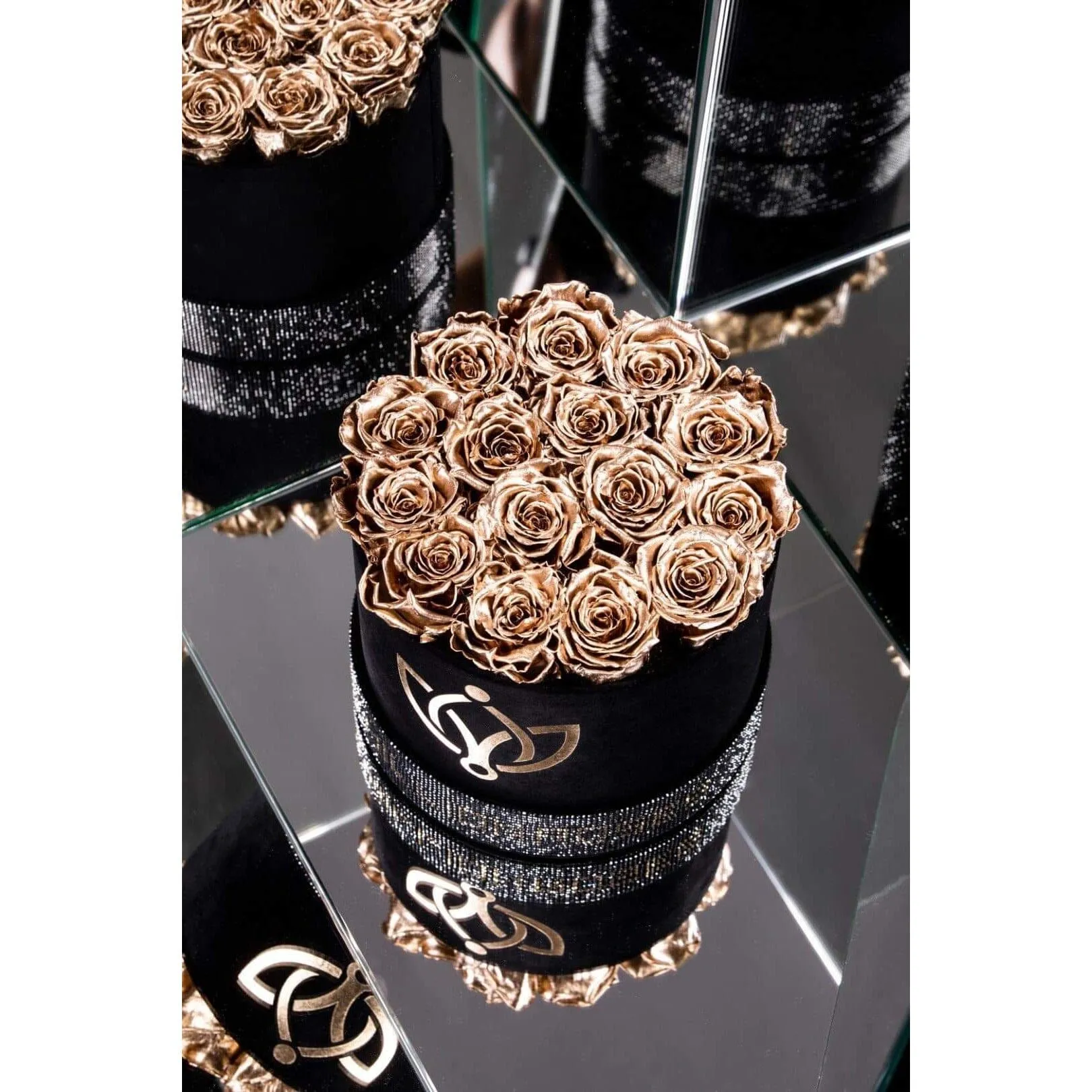 Classic Black Box | Crystal Edition | Gold Roses