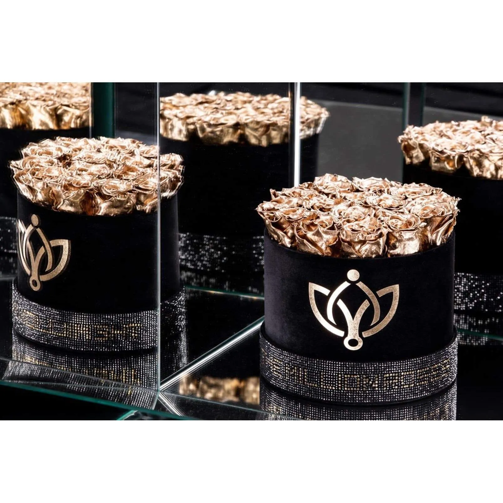 Classic Black Box | Crystal Edition | Gold Roses