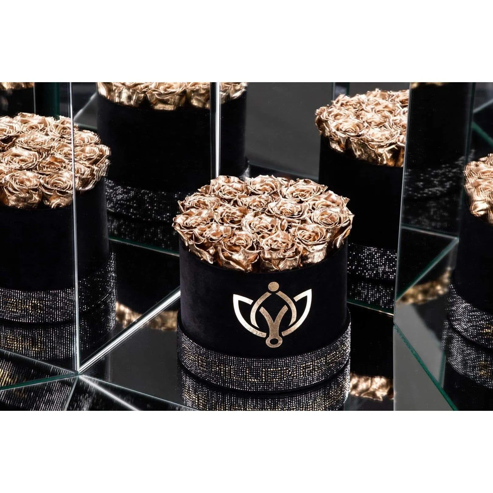 Classic Black Box | Crystal Edition | Gold Roses