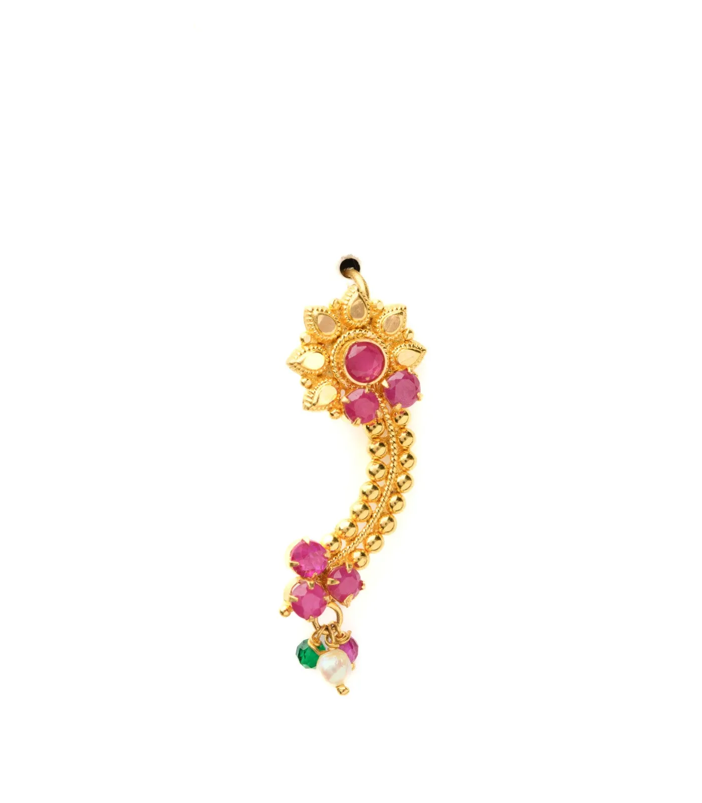 Classic Blossom Gold Nath (Pierced)