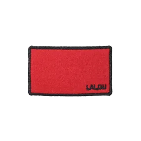 clip big rectangle felt embroidered - red