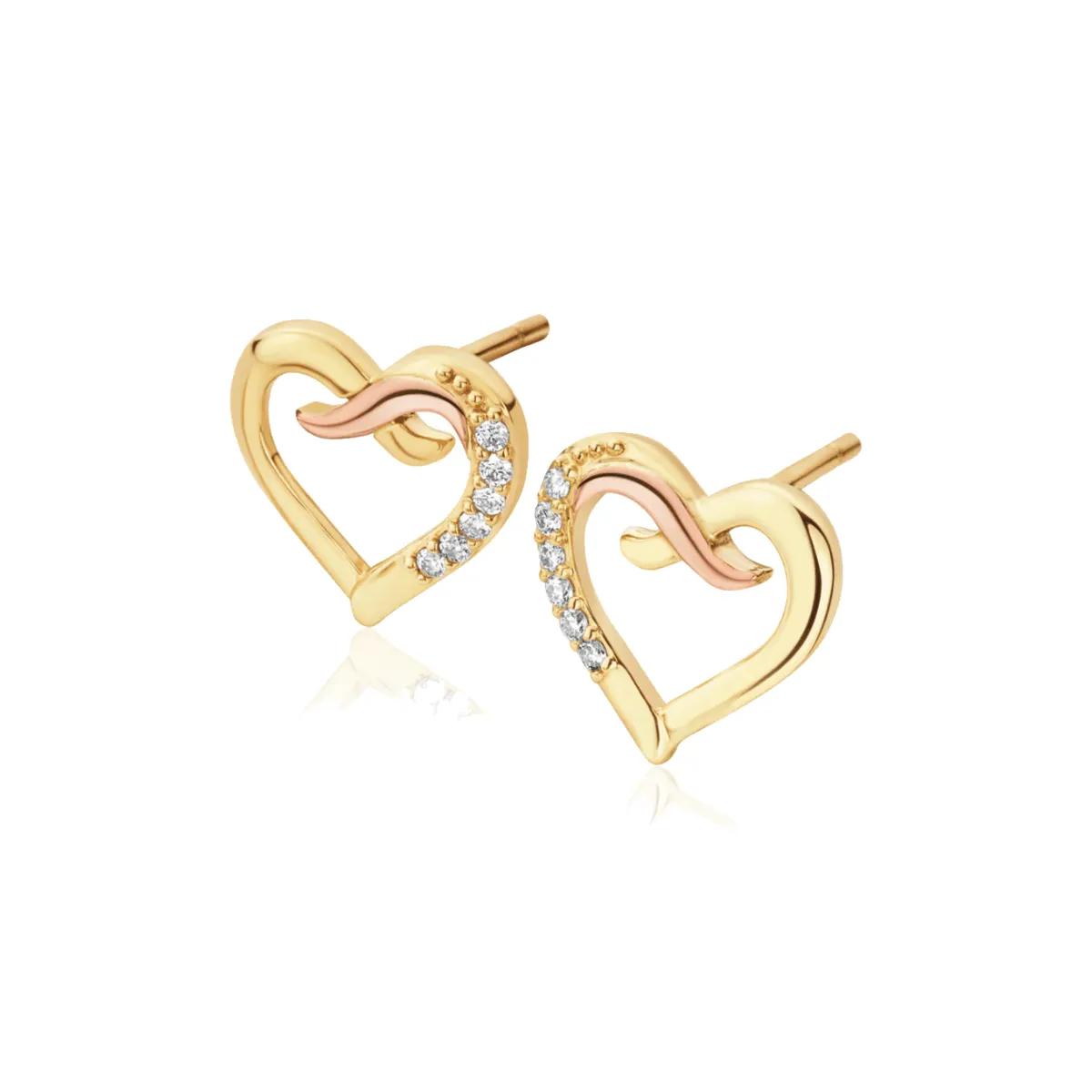 Clogau Kiss Diamond Stud Earrings