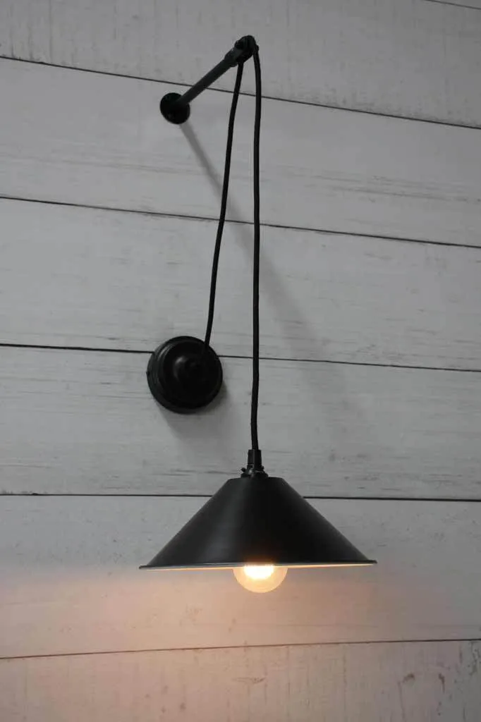 Cone Pulley Wall Light