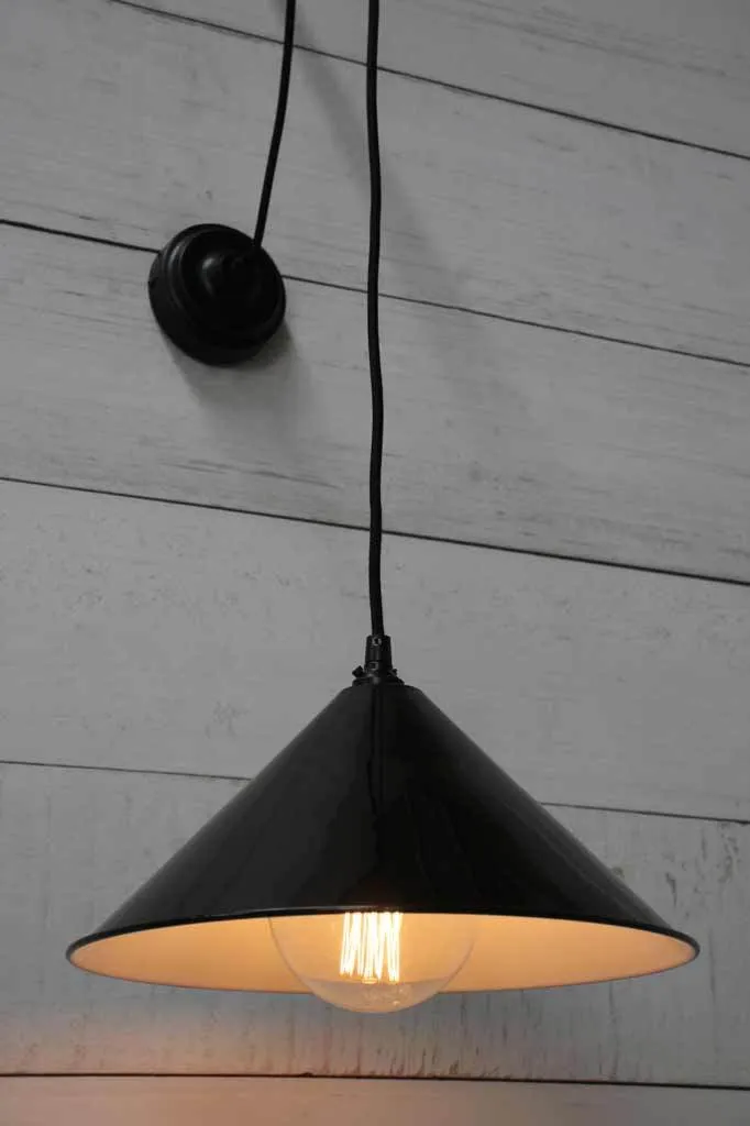 Cone Pulley Wall Light