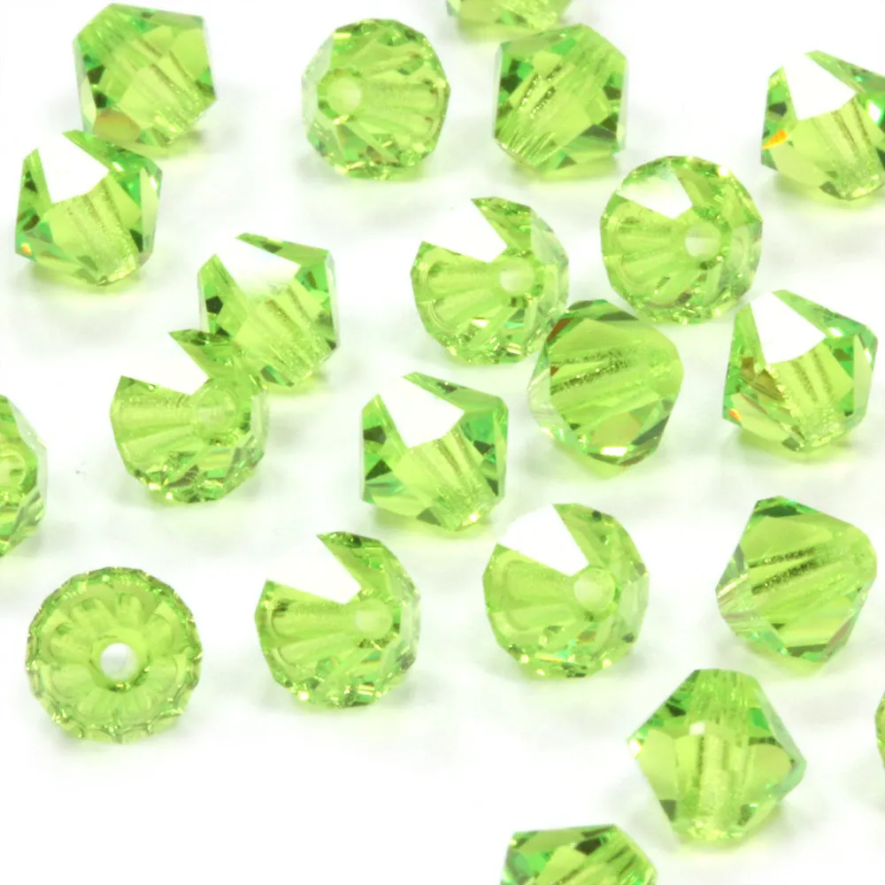 Crystal 6mm Bicone Green Bundle - Pack of 6