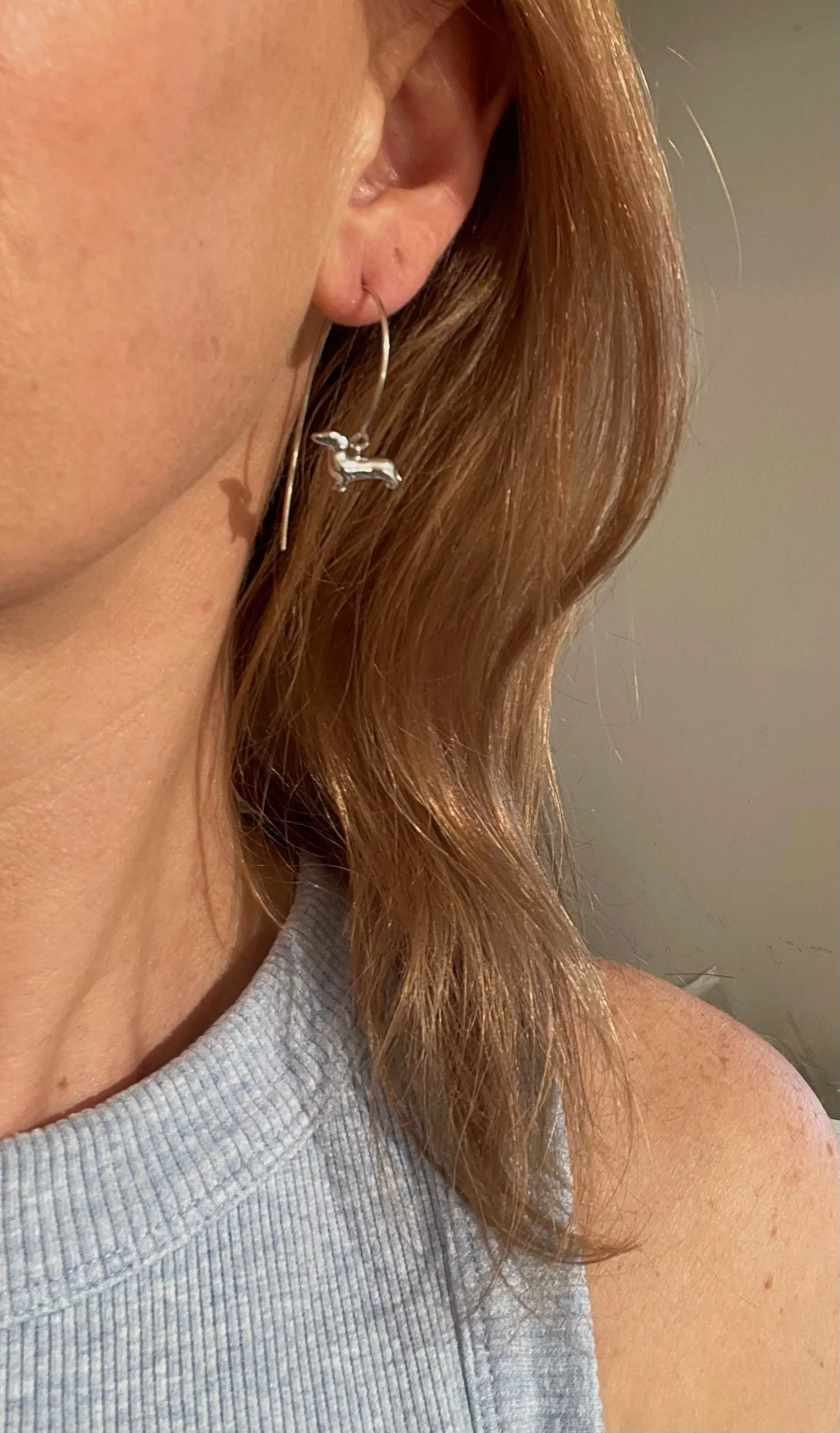 Dachshund Dogs on Statement Ear wires