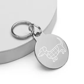 Dachshund Engraved pet ID tag